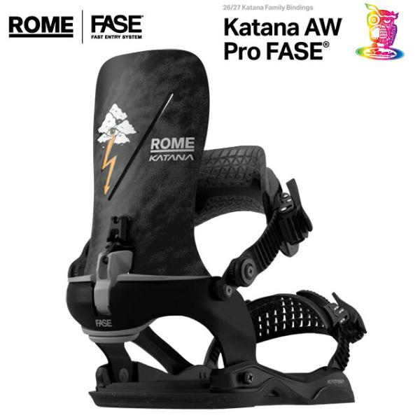 【予約商品】26-27 ROME SNOWBOARDS【ローム】KATANA AW PRO FASE BINDING カラー：STALE ビンディング スノーボード【正規品】