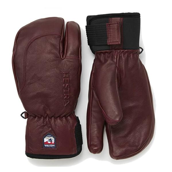 HESTRA【ヘストラ】グローブ3-FINGER FULL LEATHER SHORT 33872【正規品】BORDEAUX