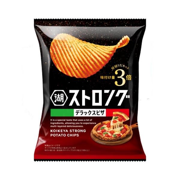 湖池屋 ストロングポテトチップス デラックスピザ 53g×12個 駄菓子