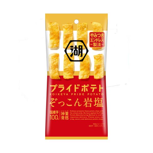 湖池屋 スリムバッグ プライドポテトひとくちカット ぞっこん岩塩 30g