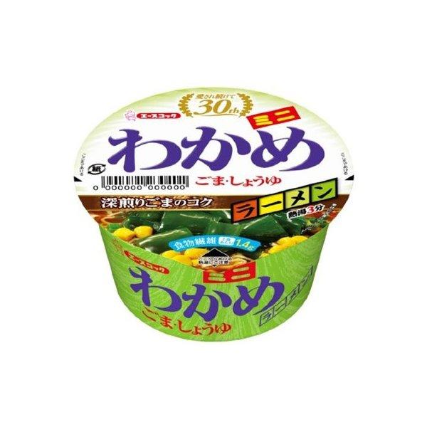 エースコック ミニわかめラーメン ごま醤油 ３８ｇ×12個 (爆買)