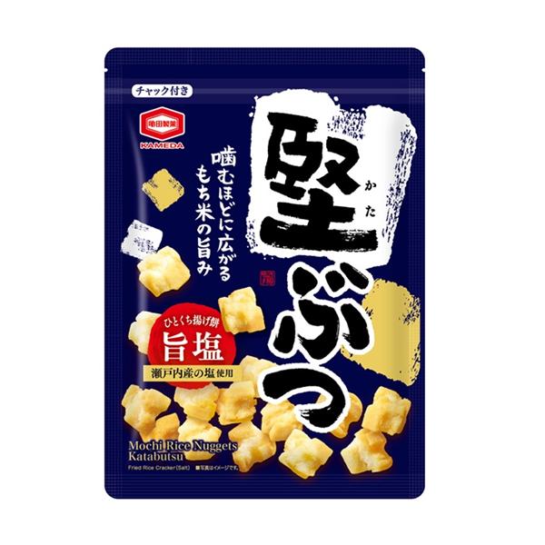 亀田製菓 堅ぶつ 旨塩 160g×6個 米菓/揚げたおせんべい/揚げ餅/もち米/塩味/熱中症対策/塩分/ハードな食感/リピーター続出/菓子