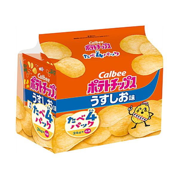 カルビーポテトチップスうまい棒まとめ売り カルビー ポテトチップス うすしお味 たべよんパック 96g×8個×2セット