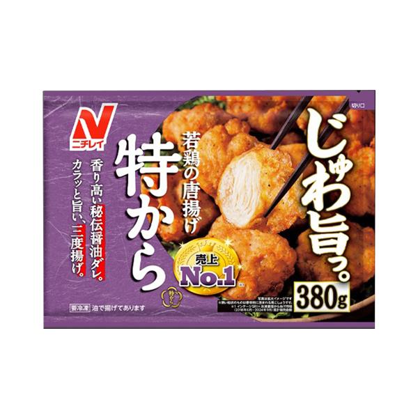 ニチレイフーズ 特から  380g × 12個 (冷凍)  若鶏のから揚げ 売上No1 香り高い秘伝醤油ダレ カラッと旨い三度揚げ (爆買)