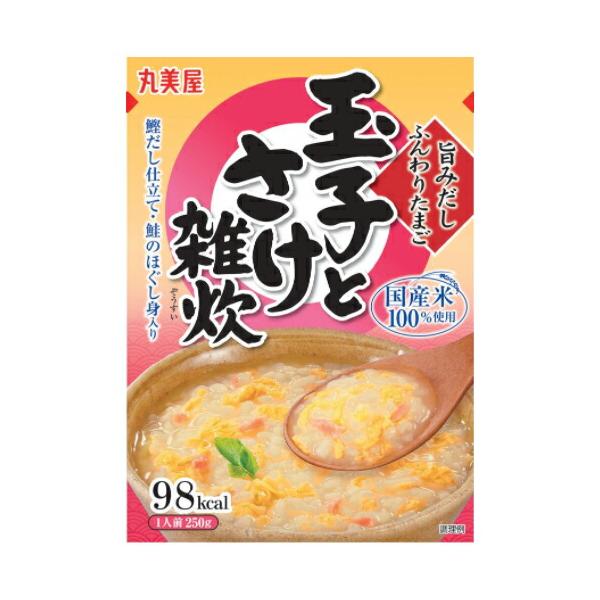 丸美屋 旨みだし ふんわりたまご 〈玉子とさけ雑炊〉 250ｇ×10個 / 国産米100％使用 / 保存食 (爆買)