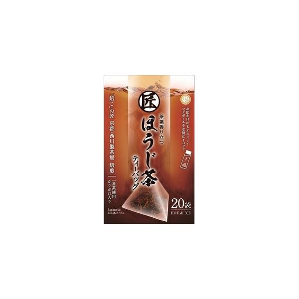 宇治森徳 かおりちゃん 茶葉香り立つ 匠ほうじ茶ティーバッグ 袋(4gｘ20バッグ)×10個 (爆買)