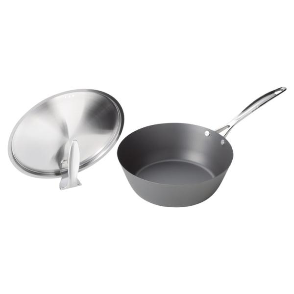 涅 IH対応窒化鉄いため鍋24cm（蓋付） : 生活百貨.com - 通販