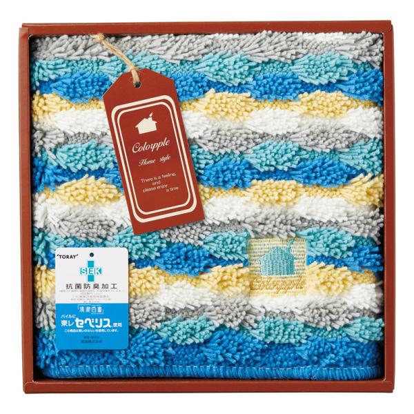 ●パッケージ：化粧箱●パッケージサイズ：約260×260×60mm●材質：アクリル100％（抗菌防臭・吸水速乾）●内容：バスマット（約350×500mm）×1●重量：約445g●原産国：日本製※製品リニューアルにより新商品へ仕様変更になる場...