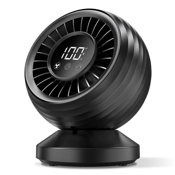 USB充電式扇風機 び せんぷうき リビング | 首振り 静音 卓上扇風機 dcモーター 最大26時間連続運転 風量8段階 高速風小型 節電対策 タイマー付き パワフル