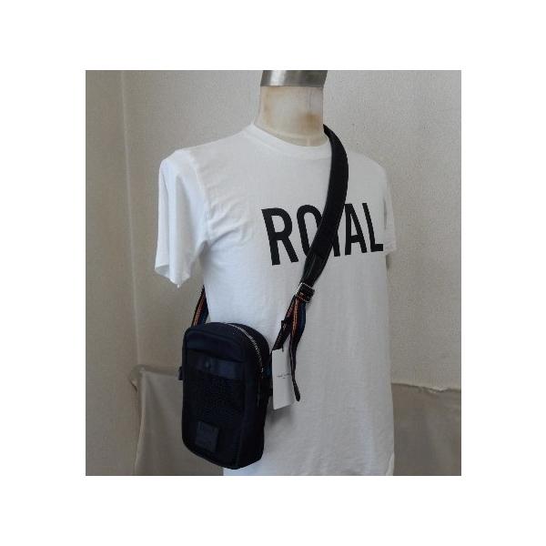 美品✨Paul smithショルダーバッグ デカロゴ レザー ポーチ 小物 未使用展示品 『Paul Smith』ショルダーポーチ BLK : アイテム