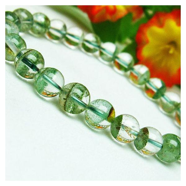 グリーンファントム ブレスレット 7mm k1-1699 : 誠安天然石専門店