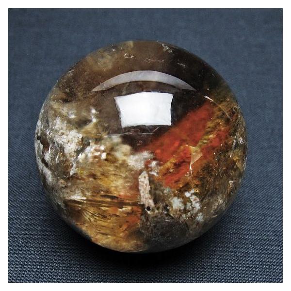 ガーデンクォーツ（庭園水晶） 丸玉 44mm t100-4729 : 誠安天然石専門