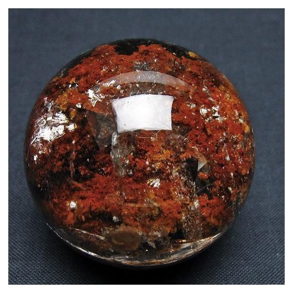 【天然石】ガーデン水晶(344g)、丸玉 高品質]ガーデンクォーツ丸玉/ガーデン水晶スフィア（直径34.5mm/希少