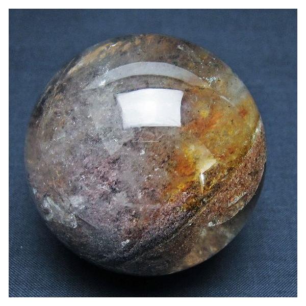 【天然石】ガーデン水晶(344g)、丸玉 ガーデンクォーツ（庭園水晶） 丸玉 57mm t100-4781 : 誠安天然石専門