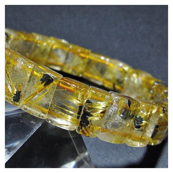 ルチルクォーツ バングル ゴールドタイチンルチル t107-4427 : 誠安