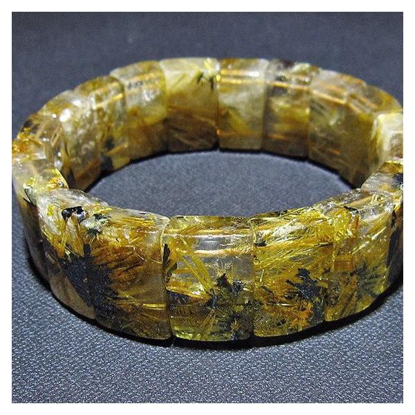 ◯バングル　ゴールドタイチンルチルクォーツ　002◯ ルチルクォーツ バングル ゴールドタイチンルチル t107-4431 : 誠安