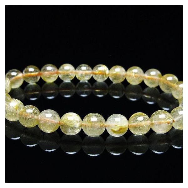 ゴールドルチル 7mm ◇羨望の的！最高級の逸品◇黄金の輝き＆ルチル際立つ極上透明感