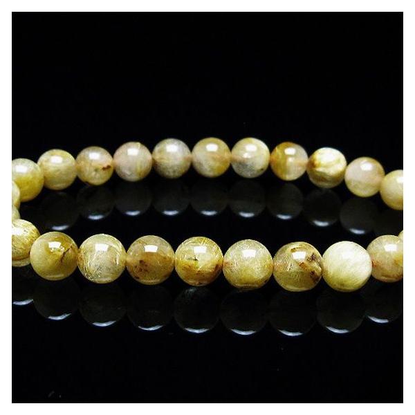 ルチルクォーツ ブレスレット ゴールドタイチンルチル 7mm t116-12269