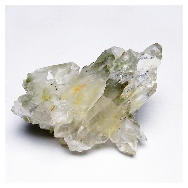 グリーンファントムクォーツ クラスター アメリカ産 t126-7687 : 誠安