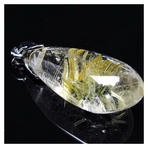 値下げ！　タイチンルチル　ペンダント　太陽ルチル　ゴールド　ルチルクォーツ 太陽タイチンルチル（太陽放射ルチル） K18製のペンダントトップ