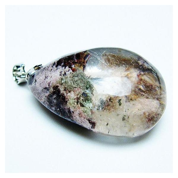 ガーデンクォーツ（庭園水晶） ペンダント t136-4664 : 誠安天然石専門