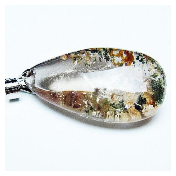 ガーデンクォーツ（庭園水晶） ペンダント t136-4667 : 誠安天然石専門