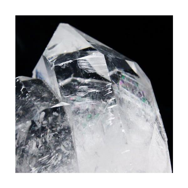 虹入り水晶クラスター ミナスジェライス州コリント産 ※証明書付き水晶