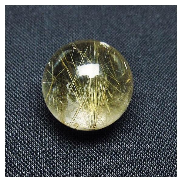 ルチルクォーツ 丸玉 ゴールドタイチンルチル水晶 16mm t145-2204 : 誠