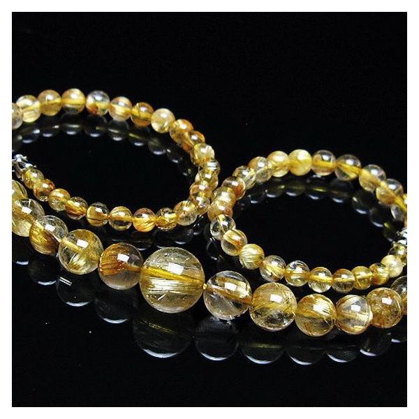 タイチンルチルネックレス ルチルクォーツ ネックレス ゴールドタイチンルチル 12mm t162-730