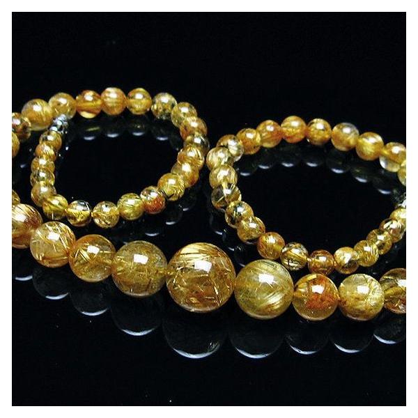 ルチルクォーツ ネックレス ゴールドタイチンルチル 13mm t162-754