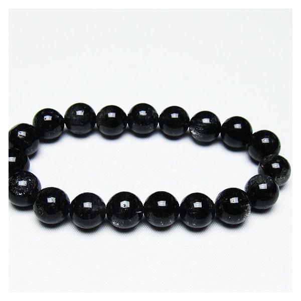 ブラックルチルクォーツ ブレスレット 11mm t257-7839 : 誠安天然石