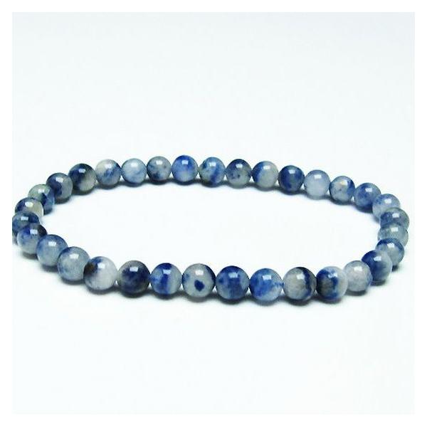 デュモルチェライトインクォーツ ブレスレット 5mm t286-4083