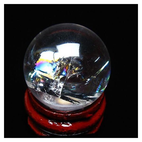 虹入り ヒマラヤ水晶 丸玉 24mm t317-4888 : 誠安天然石専門店 - 通販