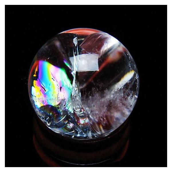 虹入り ヒマラヤ水晶 丸玉 25mm t317-5149 : 誠安天然石専門店 - 通販