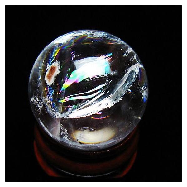 水晶玉 丸玉 スフィア 虹入り ヒマラヤ水晶 25mm t317-5185 : 誠安