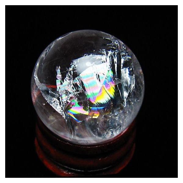 虹入り ヒマラヤ水晶 丸玉 25mm t317-5358 : 誠安天然石専門店 - 通販