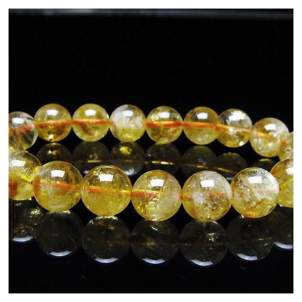 虹入り シトリン ブレスレット 10mm t366-13650 : 誠安天然石専門店