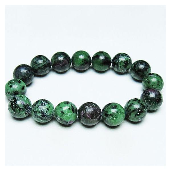 ルビーインゾイサイト ブレスレット 14mm t372-3456 : 誠安天然石専門