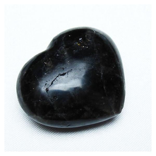 黒水晶(モリオン) モリオン 純天然 黒水晶 ハート 置物 t375-4494 : 誠安天然石専門店