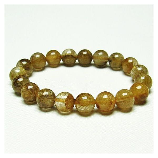 ルチルクォーツ ブレスレット 10mm 放射ルチルクォーツ ブレスレット 10mm ルチル水晶 t38-1223