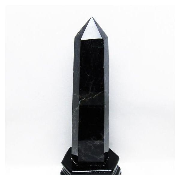 1.1Kg モリオン 純天然 黒水晶 六角柱 t43-8084 : 誠安天然石専門店