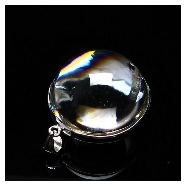 アイリスクォーツ 虹入り レインボー水晶 ペンダント t436-2481 : 誠安