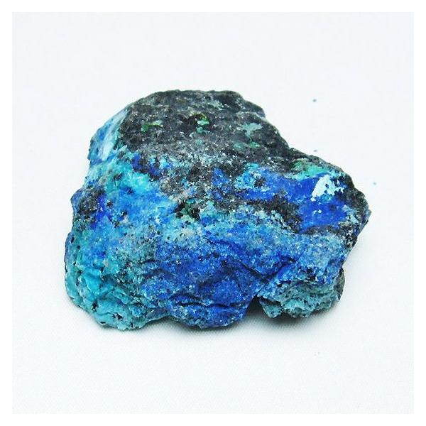 アズライト 藍銅鉱 ブルーマラカイト 原石 t485-3478 : 誠安天然石専門