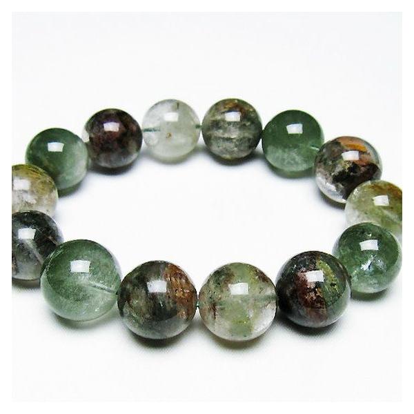 グリーンファントム ブレスレット 17mm t493-6353 : 誠安天然石専門店