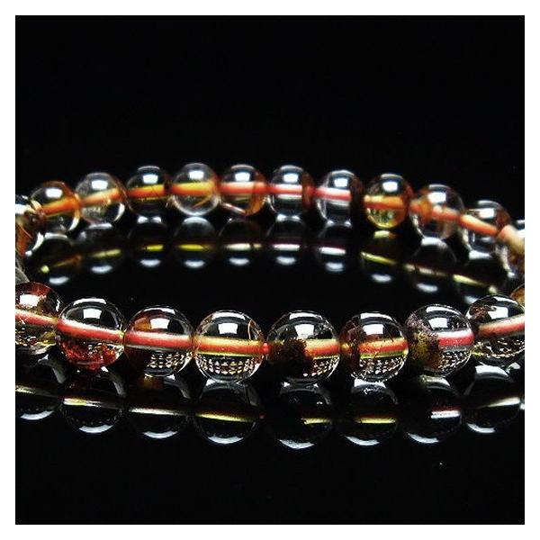 ルチルクォーツ（金針ルチル水晶） ブレスレット 7mm t50-9157 : 誠安