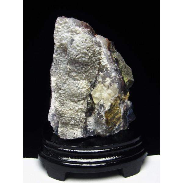 フラワーアメジストクラスター カルサイト共生 t504-6618 : 誠安天然石