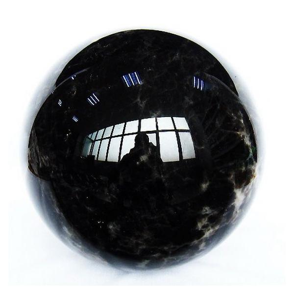 23.5Kg モリオン 純天然 黒水晶 丸玉 260mm 同梱不可 t572-11154 : 誠