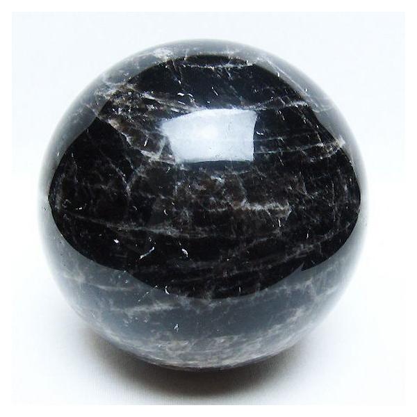 2.1Kg モリオン 純天然 黒水晶 丸玉 120mm t572-11354 : 誠安天然石