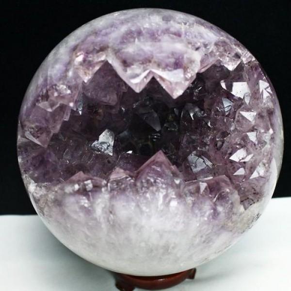 アメジスト　笑口スフィア　80mm アメジスト笑口スフィア80mm