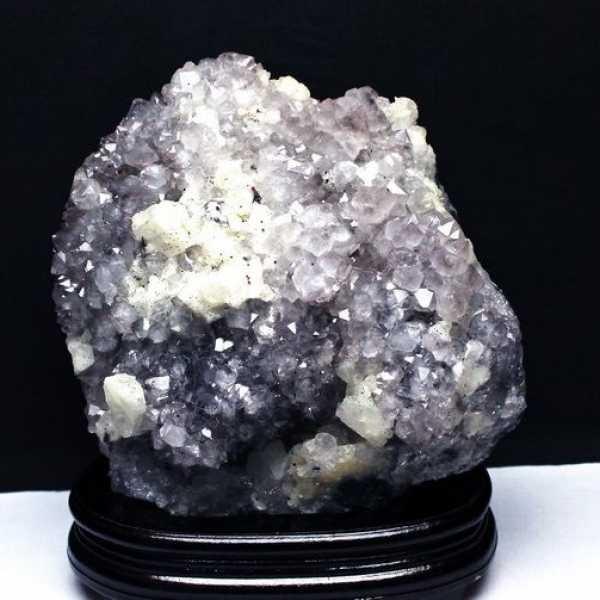 4.9Kg フラワーアメジスト カルサイト共生 クラスター t603-8938 : 誠